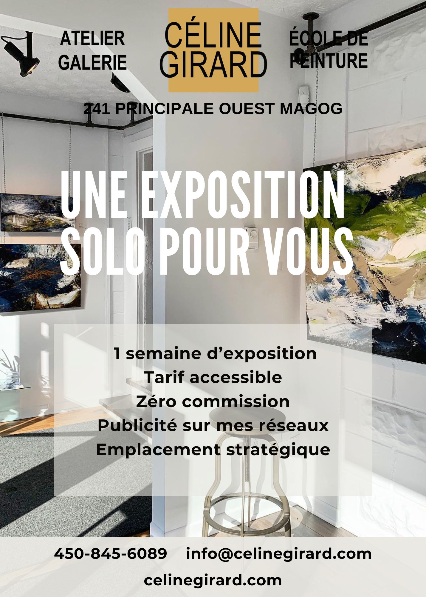 Annonce des vacances artistiques